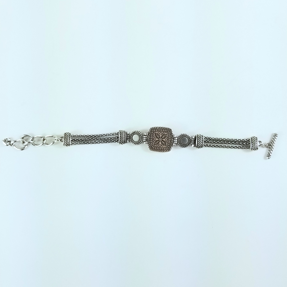Brighton Two Tone Reversible Crystal Bracelet Retired - Picture 6 of 11